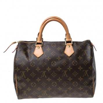 Pre Owned Louis Vuitton Monogram Canvas Speedy 30 Bag