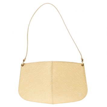 Pre Owned Louis Vuitton Tassil Yellow Epi Leather Demi Lune Pochette Bag