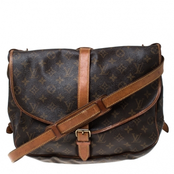 Pre Owned Louis Vuitton Monogram Canvas Saumur 35 Messenger Bag