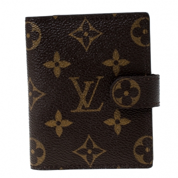 Pre Owned Louis Vuitton Brown Monogram Bifold Wallet