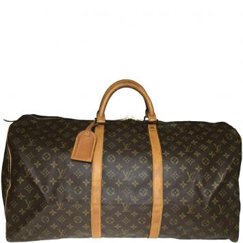 Pre Owned Louis Vuitton Monogram Canvas Keepall 50 Bag 