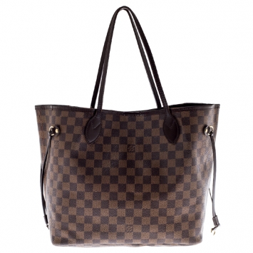 Pre Owned Louis Vuitton Damier Ebene Canvas Neverfull MM Bag