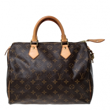 Pre Owned Louis Vuitton Monogram Canvas Speedy 30 Bag
