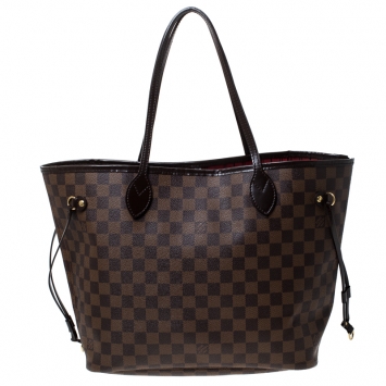 Pre Owned Louis Vuitton Damier Ebene Canvas Neverfull MM Bag
