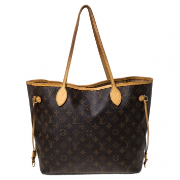 Pre Owned Louis Vuitton Monogram Canvas Neverfull MM Bag