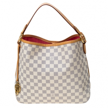 Pre Owned Louis Vuitton Damier Azur Canvas Delightful PM Bag