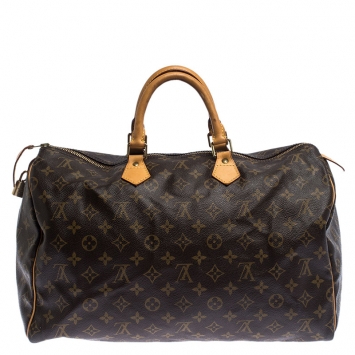 Pre Owned Louis Vuitton Monogram Canvas Speedy 40 Bag