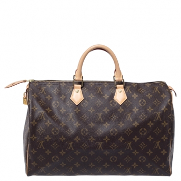 Pre Owned Louis Vuitton Monogram Canvas Speedy 40 Bag