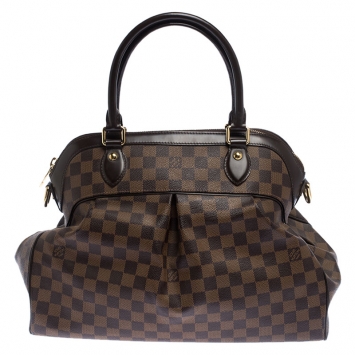 Pre Owned Louis Vuitton Damier Ebene Canvas Trevi GM Bag