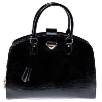 Pre Owned Louis Vuitton Black Electric Epi Leather Pont Neuf GM Bag