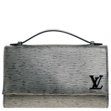 Pre Owned Louis Vuitton Antracite Nacre Epi Leather Clery Pochette Bag