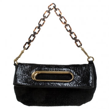 Pre Owned Louis Vuitton Black Monogram Leather Limited Edition Motard Afterdark Bag