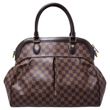 Pre Owned Louis Vuitton Damier Ebene Canvas Trevi GM Bag
