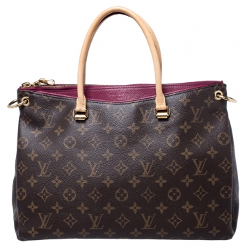 Pre Owned Louis Vuitton Cherry Monogram Canvas Pallas Bag
