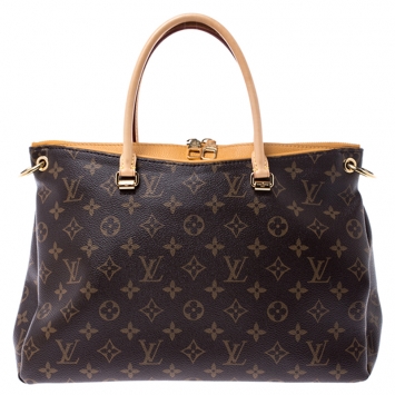 Pre Owned Louis Vuitton Safran Monogram Canvas Pallas Bag