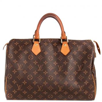 Pre Owned Louis Vuitton Monogram Canvas Speedy 35