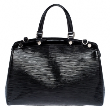 Pre Owned Louis Vuitton Black Electric Epi Leather Brea MM Bag