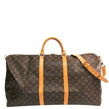 مملوكة مسبقًا Louis Vuitton Monogram Canvas Keepall Bandouliere 60