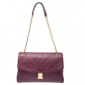 Pre Owned Louis Vuitton Aurore Monogram Empreinte Leather St Germain MM Bag