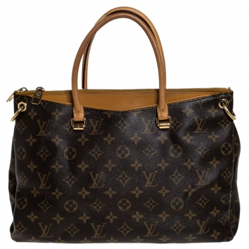 Pre Owned Louis Vuitton Safran Monogram Canvas Pallas Bag