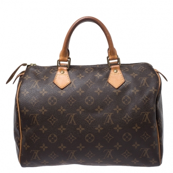 Pre Owned Louis Vuitton Monogram Canvas Speedy 30 Bag
