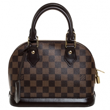 Pre Owned Louis Vuitton Damier Ebene Canvas Alma BB Bag
