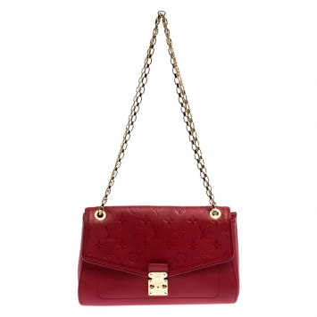 Pre Owned Louis Vuitton Cherry Monogram Empreinte Leather St Germain PM Bag
