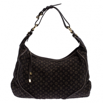 Pre Owned Louis Vuitton Fusain Monogram Mini Lin Manon MM Bag