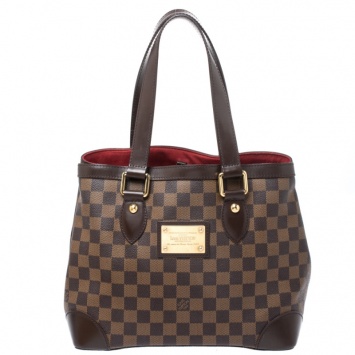 Pre Owned Louis Vuitton Damier Ebene Canvas Hampstead PM Bag
