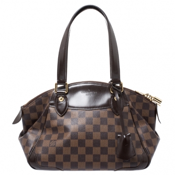 Pre Owned Louis Vuitton Damier Ebene Canvas Verona PM Bag