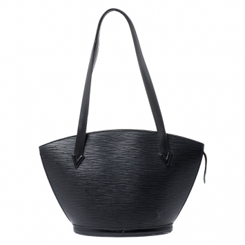 Pre Owned Louis Vuitton Black Epi Leather Saint Jacques PM Tote