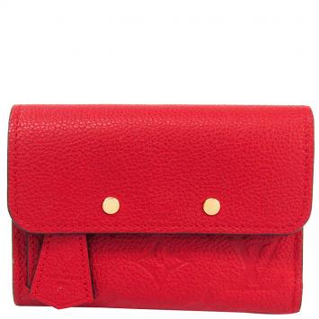 Pre Owned Louis Vuitton Cerise Monogram Empreinte Pont Neuf Compact Wallet