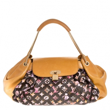Pre Owned Louis Vuitton Limited Edition Richard Prince Monogram Watercolor Aquarelle Jamais Bag
