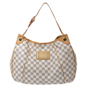 Pre Owned Louis Vuitton Damier Azur Canvas Galliera PM Tote Bag