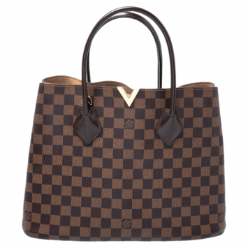 Pre Owned Louis Vuitton Damier Ebene Canvas Kensington V Bag