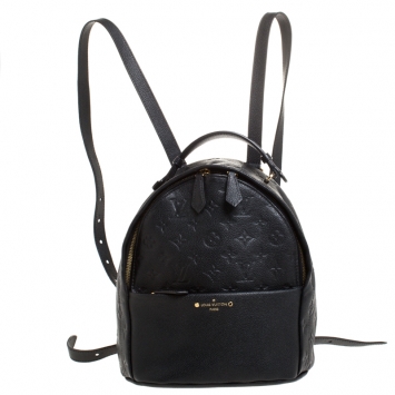 Pre Owned Louis Vuitton Black Empreinte Leather Sorbonne Backpack