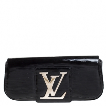 Pre Owned Louis Vuitton Black Electric Epi Leather Sobe Clutch