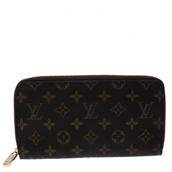 Pre Owned Louis Vuitton Monogram Canvas Zippy Organizer Wallet