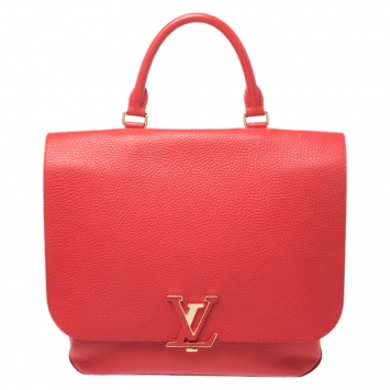 Pre Owned Louis Vuitton Coquelicot Taurillon Leather Volta Bag