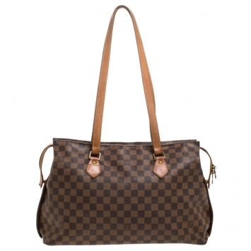 Pre Owned Louis Vuitton Damier Ebene Canvas Limited Edition Centenaire Chelsea Bag