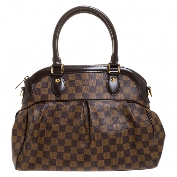 Pre Owned Louis Vuitton Damier Ebene Canvas Trevi PM Bag
