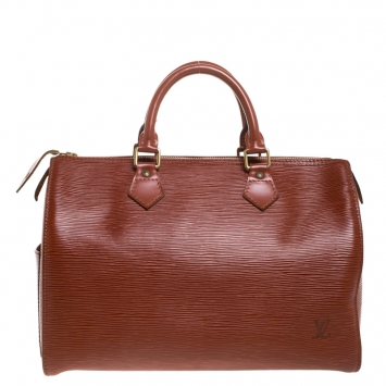 Pre Owned Louis Vuitton Kenyan Fawn Epi Leather Speedy 30 Bag