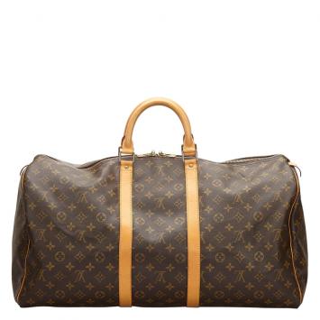 Pre Owned Louis Vuitton Monogram Canvas Keepall 55 Bag