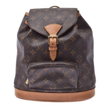 Pre Owned Louis Vuitton Monogram Canvas Leather Montsouris MM Backpack