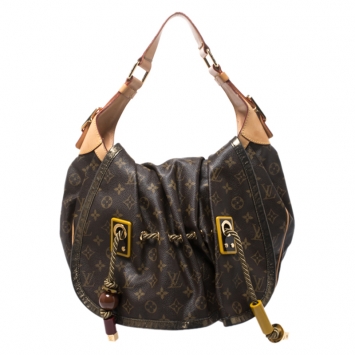 Pre Owned Louis Vuitton Monogram Canvas and Leather Limited Edition Kalahari GM Bag