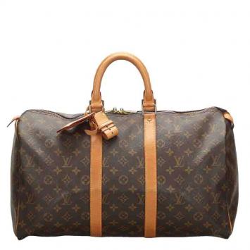 Pre Owned Louis Vuitton Monogram Canvas Keepall 45 Bag
