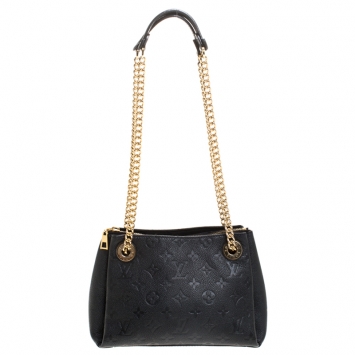 Pre Owned Louis Vuitton Black Monogram Empreinte Leather Surene BB Bag