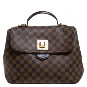 Pre Owned Louis Vuitton Damier Ebene Canvas Bergamo MM Bag