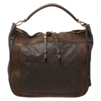 Pre Owned Louis Vuitton Ombre Monogram Empreinte Leather Audacieuse MM Bag