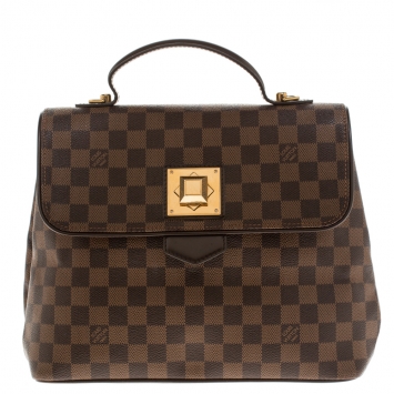 Pre Owned Louis Vuitton Damier Ebene Canvas Bergamo MM Bag